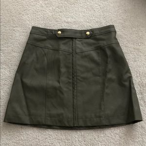 Abercrombie & Fitch Skirts - abercrombie faux olive leather skirt 0 Abercrombie & Fitch Skirts - abercrombie faux olive leather skirt 0